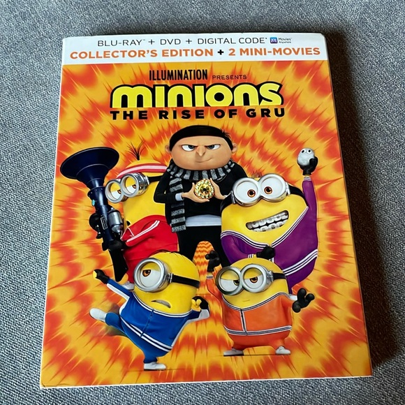 Minions The Rise of Guru - Collector’s Edition - Blu Ray + DVD + Digital Code - Picture 1 of 4